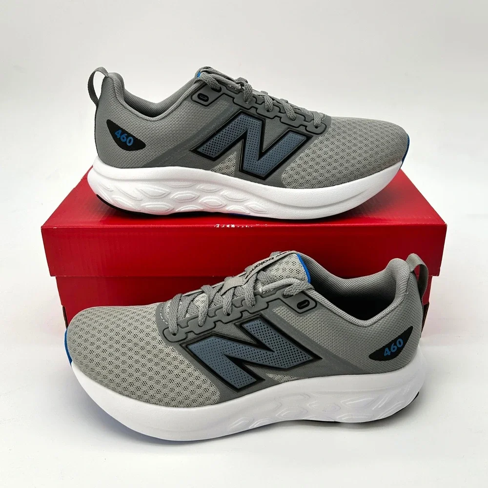 New Balance 460 v4 Mens Running Shoes Size 7 Grey Breathable Mesh NEW M460LG4